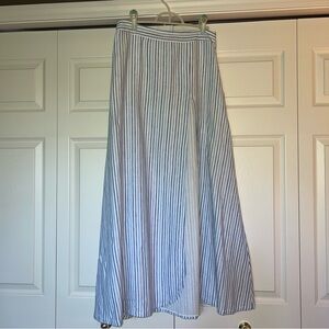 Island Company Striped Westward Linen Skirt Size 2